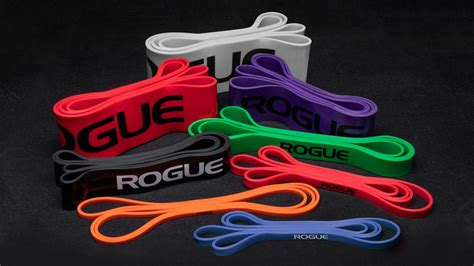 Rogue fitness bands - Resistance bands are color coded to indicate the level of resistance. Use the right level of resistance depending on the results you want to achieve with your fitness routine. Resistance bands are super versatile and portable. Whether you are at home, in a park or a hotel room, a set of resistance bands will keep your fitness routine on track.